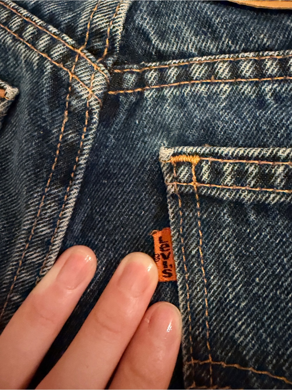 Vintage Levi's 15961 Orange Tab Loose Fit Straight Leg Jeans - Picture 7 of 7